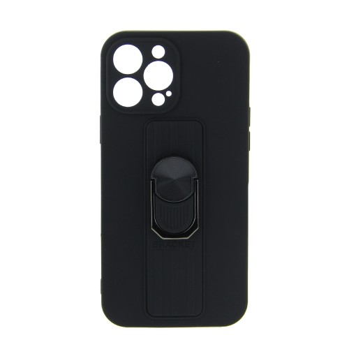 Θήκη Ring Case Back Cover με Προστασία Κάμερας για Xiaomi Redmi Note 11 Pro/ 11 Pro 5G (Μαύρο)
