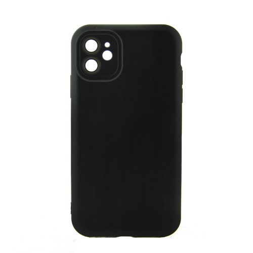 Θήκη Metallic Back Cover με Προστασία Κάμερας για iPhone 11 (Μαύρο)