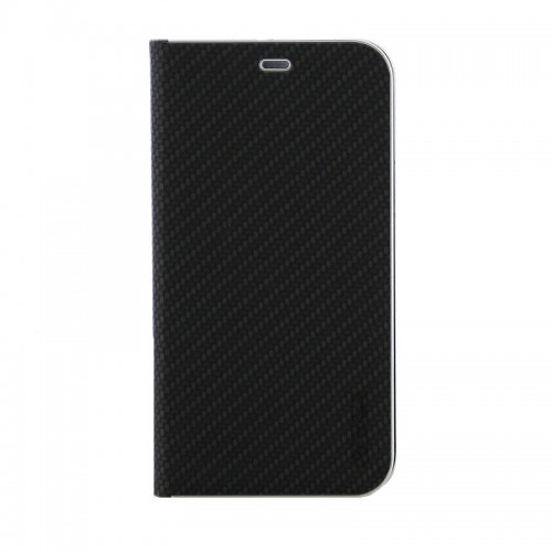 Θήκη Vennus Book Carbon Flip Cover για Samsung Galaxy A21 (Μαύρο)
