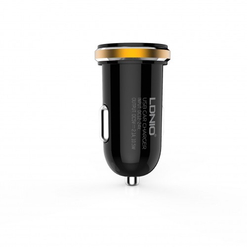 Adapter LDNIO για Car Charger Android DL-C22 2.1A (Μαύρο)