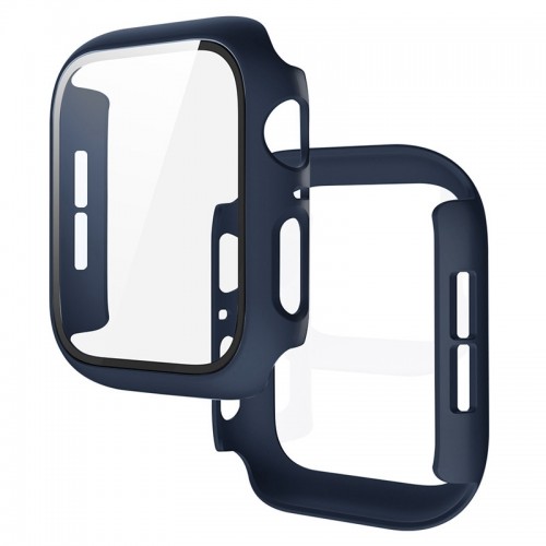 Θήκη Προστασίας με Tempered Glass για Apple Watch 38mm (Midnight Blue)