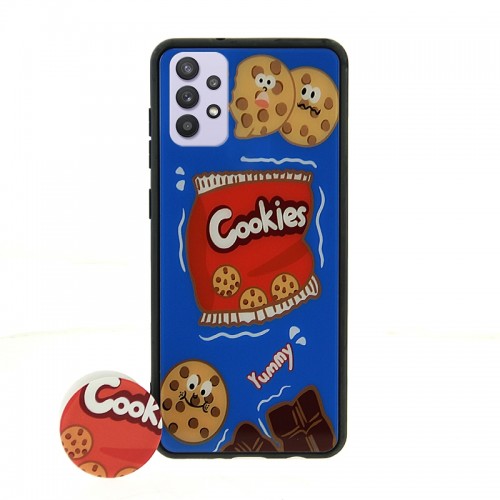 Θήκη με Popsocket Mini Cookies Back Cover για Samsung Galaxy A32 5G (Design) 