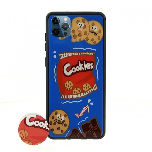 Θήκη με Popsocket Mini Cookies Back Cover για iPhone 12 Pro Max (Design) 