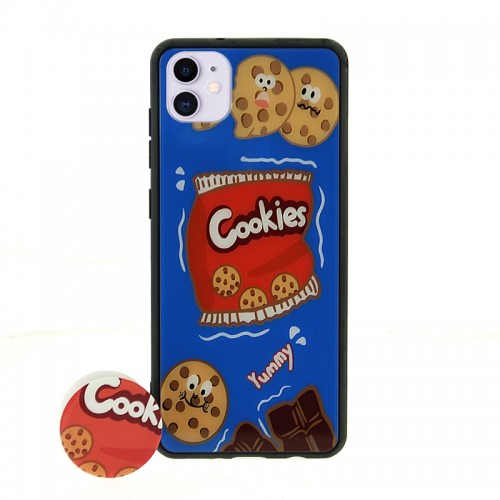 Θήκη με Popsocket Mini Cookies Back Cover για iPhone 11 Pro Max (Design)