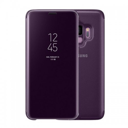 Θήκη MyMobi Clear View Flip Cover για Samsung Galaxy A5 2018/A8 2018 (Μωβ) 