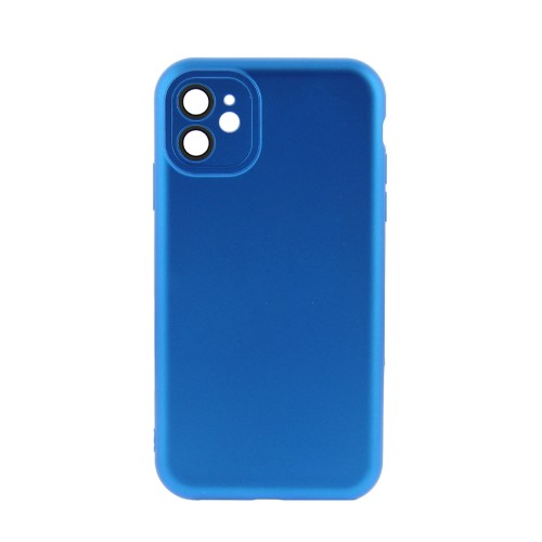 Θήκη Metallic Back Cover με Προστασία Κάμερας για iPhone 11 (Μπλε)