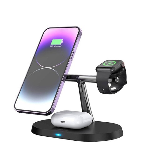 Ασύρματος Μαγνητικός Φορτιστής Maxlife 3in1 για iPhone, Apple Watch και Airpods 15W