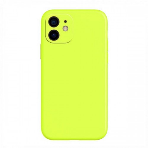 Θήκη MyMobi Σιλικόνης Mat Back Cover με Προστασία Κάμερας για Oppo Realme C20/ C21/ C11 (Neon-Yellow) 