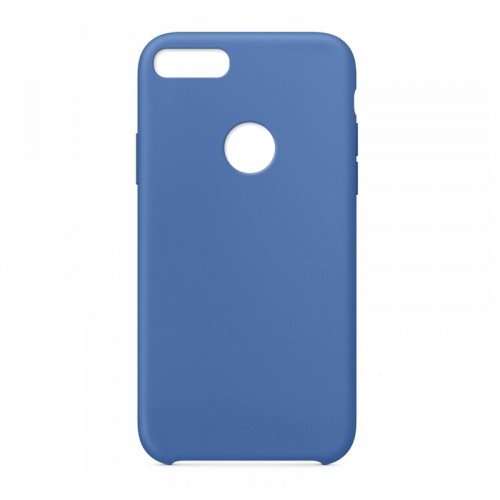 Θήκη OEM Silicone Badge Hole Back Cover για iPhone 7/8 (Blue)
