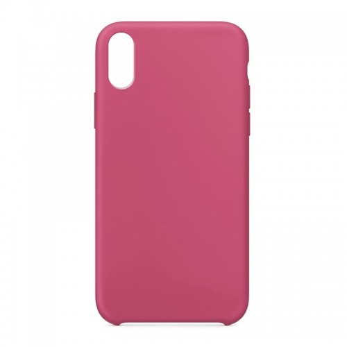 Θήκη OEM Silicone Back Cover για iPhone XR (Dark Pink)