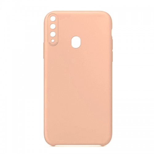 Θήκη OEM Silicone Back Cover για Samsung Galaxy A20s (Pale Pink)