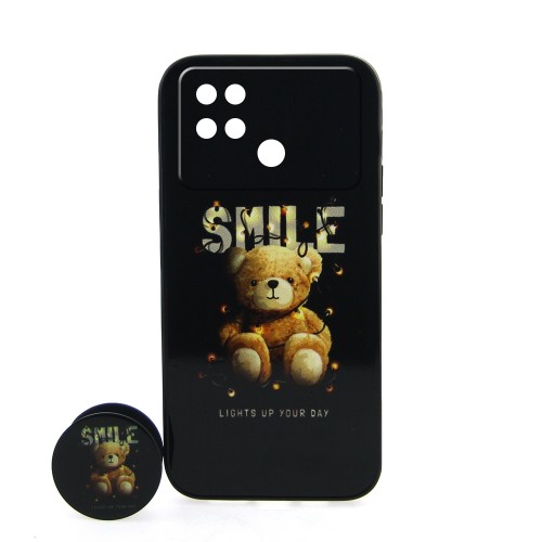 Θήκη MyMobi Smile Back Cover με Προστασία Κάμερας και Popsocket για Xiaomi Poco C40 (Design)