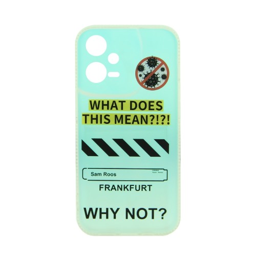 Θήκη What Does This Mean Back Cover με Προστασία Κάμερας για Xiaomi Redmi Note 12 5G/ Poco X5 (Design)