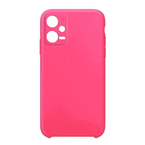 Θήκη OEM Silicone Back Cover με Προστασία Κάμερας για Xiaomi Redmi Note 12 5G/ Poco X5 (Hot Pink)