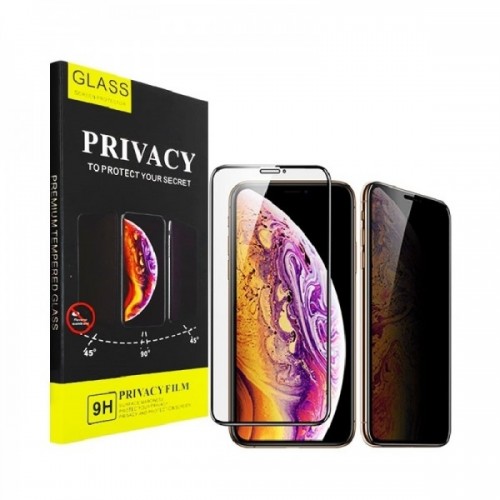 Tempered Glass Privacy για Samsung Galaxy A12 (Μαύρο)