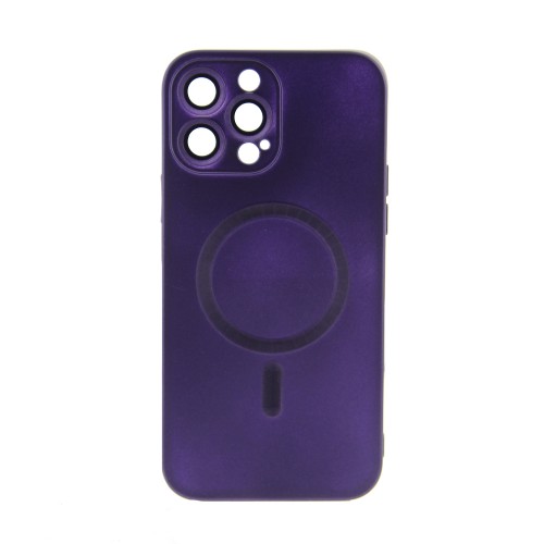 Θήκη Magnetic Matt Back Cover με Προστασία Κάμερας για iPhone 14 Pro Max (Purple)