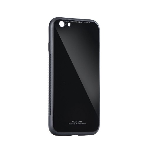 Θήκη MyMobi Glass Case Back Cover για iPhone 7/8  (Μαύρο)
