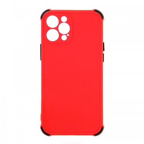Θήκη Protective Silicone BiColor Back Cover για iPhone 12 Pro Max (Red)