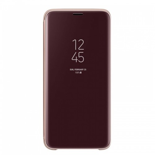Θήκη MyMobi Clear View Flip Cover για Samsung Galaxy S20 (Rose Gold)