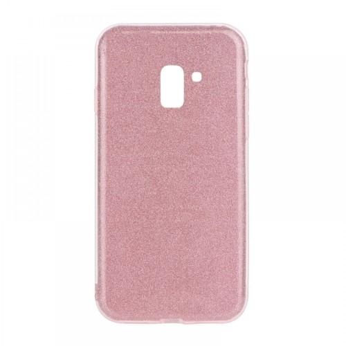 Θήκη MyMobi Back Cover Σιλικόνη Shining Case για Samsung Galaxy J4 Plus (Ροζ)
