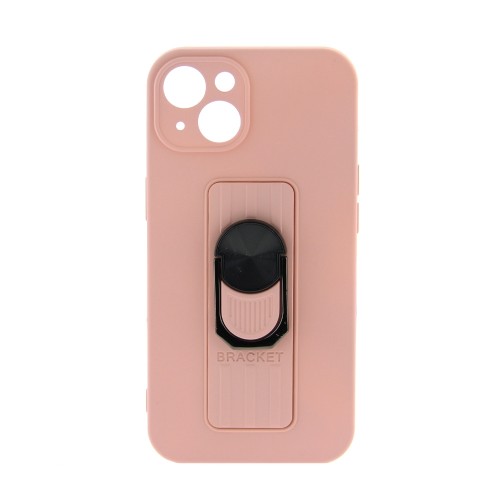 Θήκη Ring Case Back Cover με Προστασία Κάμερας για iPhone 13 Pro Max (Ροζ)
