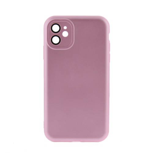 Θήκη Metallic Back Cover με Προστασία Κάμερας για iPhone 11 (Ροζ)