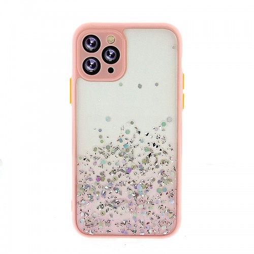 Θήκη Σιλικόνης Bumper Glitter Back Cover για Samsung Galaxy A41 (Ροζ) 