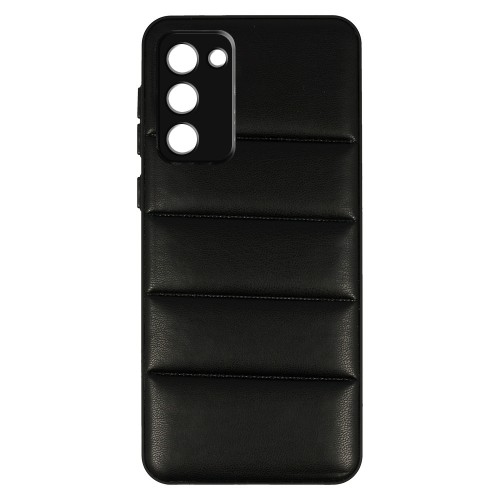 Θήκη 3D Striped Leather με Προστασία Κάμερας Back Cover για Samsung Galaxy S21 FE (Μαύρο)