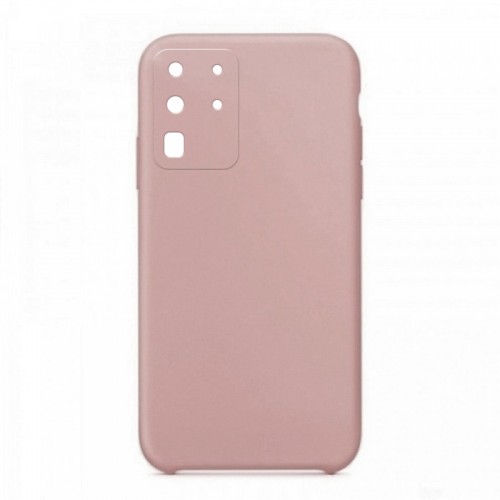 Θήκη OEM Silicone Back Cover με Προστασία Κάμερας για Samsung Galaxy S20 Ultra (Dusty Pink) 