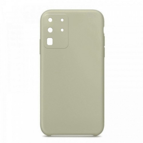 Θήκη OEM Silicone Back Cover με Προστασία Κάμερας για Samsung Galaxy S20 Ultra (Light Grey ) 