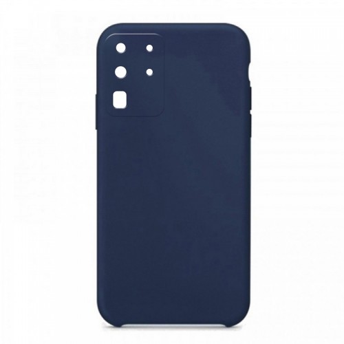Θήκη OEM Silicone Back Cover με Προστασία Κάμερας για Samsung Galaxy S20 Ultra (Ocean Blue) 