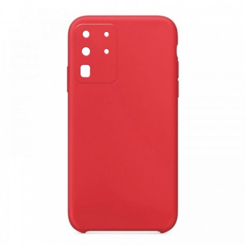 Θήκη OEM Silicone Back Cover με Προστασία Κάμερας για Samsung Galaxy S20 Ultra (Red) 