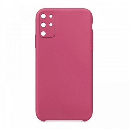 Θήκη OEM Silicone Back Cover με Προστασία Κάμερας για Samsung Galaxy S20 Plus (Dark Pink)