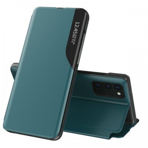 Θήκη OEM Eco Leather View Flip Cover για Samsung Galaxy A22 4G (Σκούρο Πράσινο)