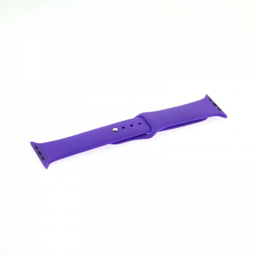 Ανταλλακτικό Λουράκι Σιλικόνης με Techonto Strap για Apple Watch 42/44/45mm (Σκούρο Μωβ)