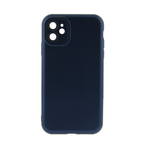 Θήκη Metallic Back Cover με Προστασία Κάμερας για iPhone 11 (Σκούρο Μπλε)