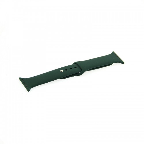 Ανταλλακτικό Λουράκι Σιλικόνης με Techonto Strap για Apple Watch 38/40/41mm (Σκούρο Πράσινο) 