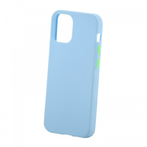 Θήκη Solid Silicone Case Back Cover για iPhone 12/12 Pro  (Γαλαζιο)