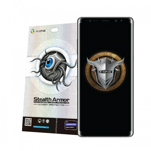 Μεμβράνη Προστασίας X-ONE Shock Stealth για Samsung Galaxy S22 Ultra Curved (Διαφανές)