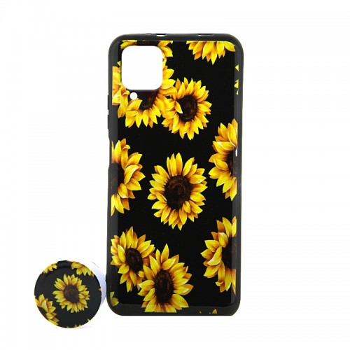 Θήκη με Popsocket Sunflowers Back Cover για Samsung Galaxy A42 (Design) 