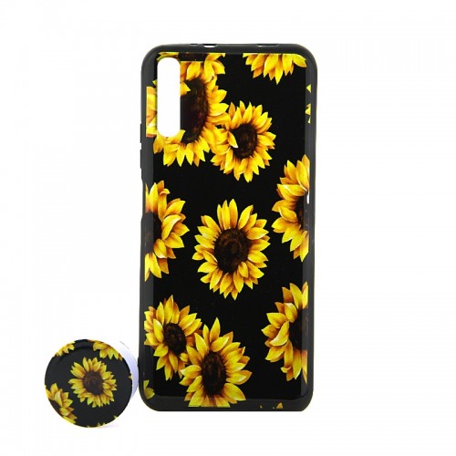 Θήκη με Popsocket Sunflowers Back Cover για Samsung Galaxy A50/A50S/A30S (Design)