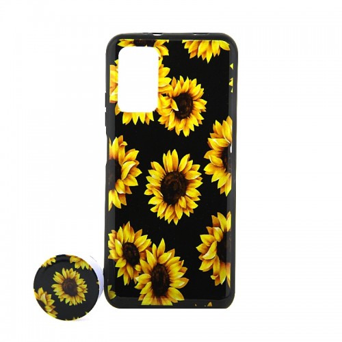 Θήκη με Popsocket Sunflowers Back Cover για Xiaomi Poco M3 (Design)