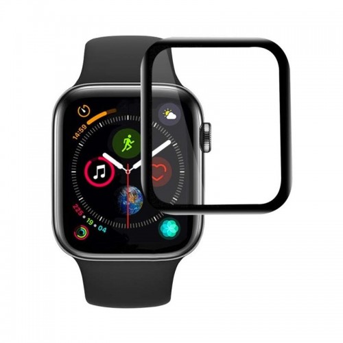 Tempered Glass 5D για Apple Watch 38mm (Μαύρο)