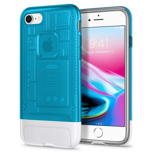 Θήκη Spigen Classic C1 Case Back Cover για iPhone 8 (Blueberry)