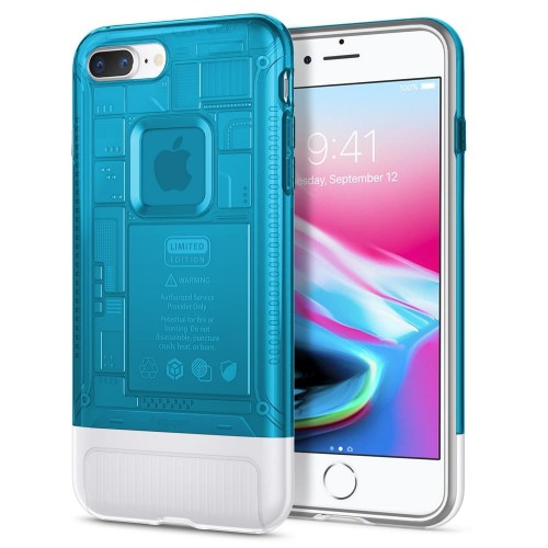 Θήκη Spigen Classic C1 Case Back Cover για iPhone 8 Plus (Blueberry) 