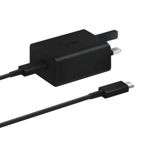 Φορτιστής Samsung USB-C Super Fast Charging 2.0 25W με Καλώδιο USB-C UK (Μαύρο)