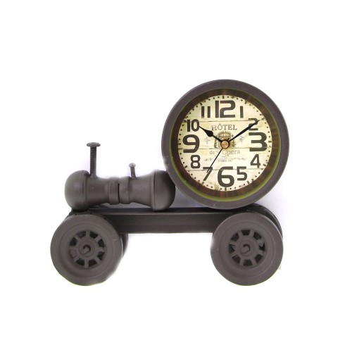 Vintage χειροποίητο διακοσμητικό ρολόι σε σχέδιο αμάξι