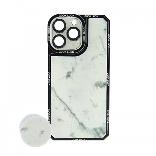 Θήκη Four Sided Airbag White Marble Back Cover με Προστασία Κάμερας και Popsocket για Realme C20/ C11 2021 (Design)