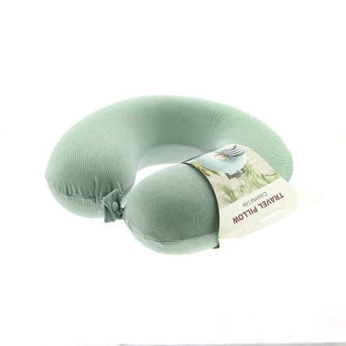 Μαξιλαράκι Ταξιδιού Memory Foam Woven Ice με Κούμπωμα 
