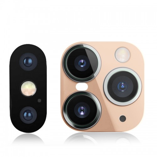 Προστατευτικό Αυτοκόλλητο Αλλαγής Εμφάνισης Κάμερας από iPhone X/ XS/ XS Max σε iPhone 11 Pro/ 11 Pro Max (Χρυσό)